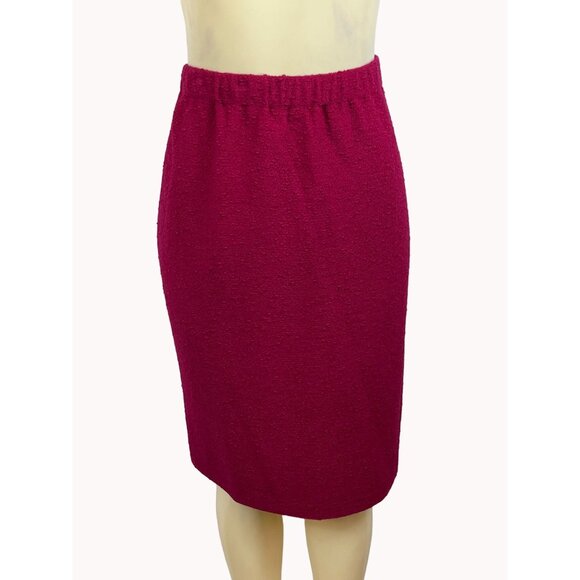 St. John Women's Red Pencil Skirt Size 14 - New - Picture 1 of 5